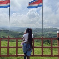 A picture of myself, taken alongside the road during the road trip to our over-night excursion.