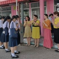 Gate duty at school 