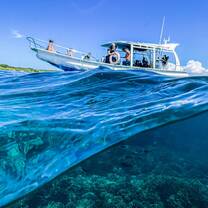 Split shot of the diving boat :)