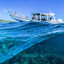 Split shot of the diving boat :)