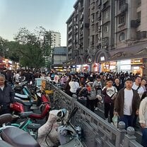 A popular street for food options.