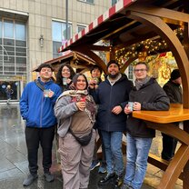 Gluwein and Coffee with Rafat and then roomies!