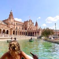 row boats at plaza de espana