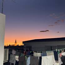 view from our apartment rooftop