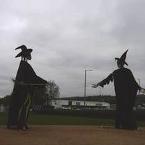 'Let the Dance Begin' metal sculptures in Strabane, Northern Ireland