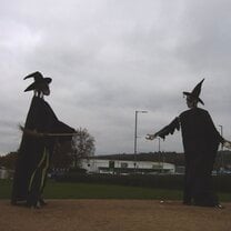 'Let the Dance Begin' metal sculptures in Strabane, Northern Ireland