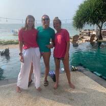 Elise, myself and Mon, my amazing DMT friend