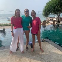 Elise, myself and Mon, my amazing DMT friend