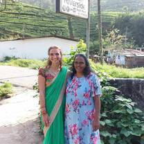 my homestay host on graduation who offered me traditional clothes to wear