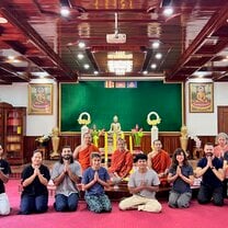 Our blessing by the monks on Christmas day