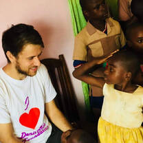 Childcare activities with orphans 