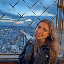 At the top of the Eiffel Tower