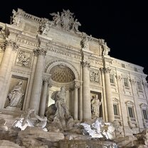 Trevi Fountain at night