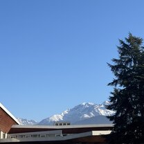 View of the mountains from campus