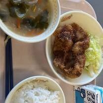 Tonkatsu, rice and miso soup