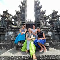 Me and my friends visiting a temple