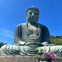The Big Buddha in Kamakura, Japan’s famous historical place  popular to tourist. I’m lucky to live nearby ☺️