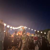 Japanese summer festival in our town