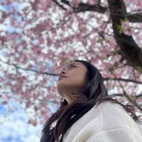 Enjoying the cherry blossom season