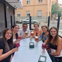 Tapas with my host mom and another family from my program.. 
