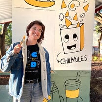 Painted a chilaquiles stand in the park