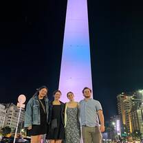 My roommates and I on one of our final evenings out 