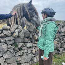 Making new friends on a trip to the Aran Islands 