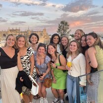 My teacher and our class!