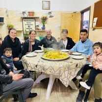 Malkluba at the center with friends