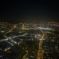 Beautiful night view from Seoul Sky Tower