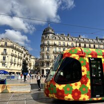 The central square, right next to Accent Francais