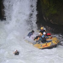 River rafting, me falling out 🤣