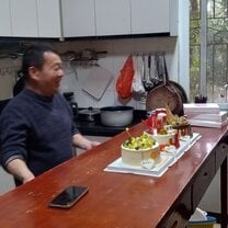 The chef's last day before retirement, really glad I got to taste his food.