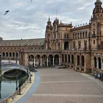 Plaza de Espana in Sevilla, about a 3 hour train ride from Granada