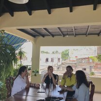 One view form place we live, friends talking