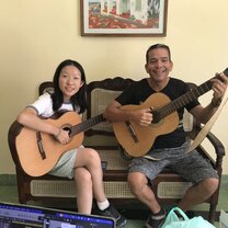 One of the private guitar lessons I took!