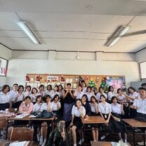 Me with my M5 Class at Bangmunnak School