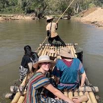 on the raft