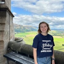The Wallace Monument wearing my free USAC merch! 