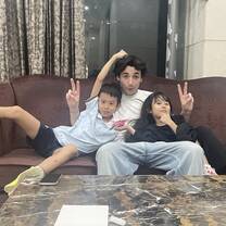 Last night with the kids