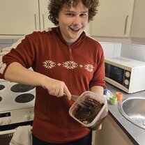 Making brownies in the dorms!