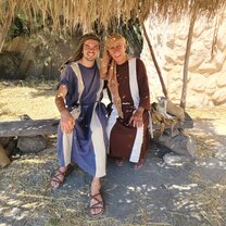 Me and my fellow shepherd, Abu Fadi