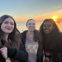 My friends and I at Brighton Beach (Our home base!!)