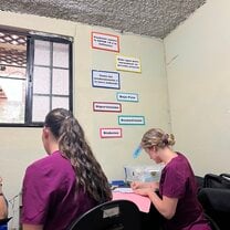 Volunteering in the clinic!