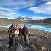 Torres del Paine on a tour with family