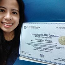 I got my TESOL/TEFL certificate