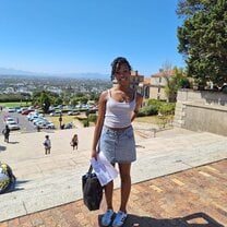 On campus at the University of Cape Town