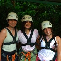 Zip lining!