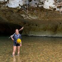 Cave kayaking 