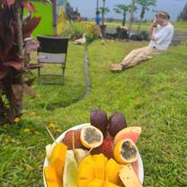 Trying seasonal fruits